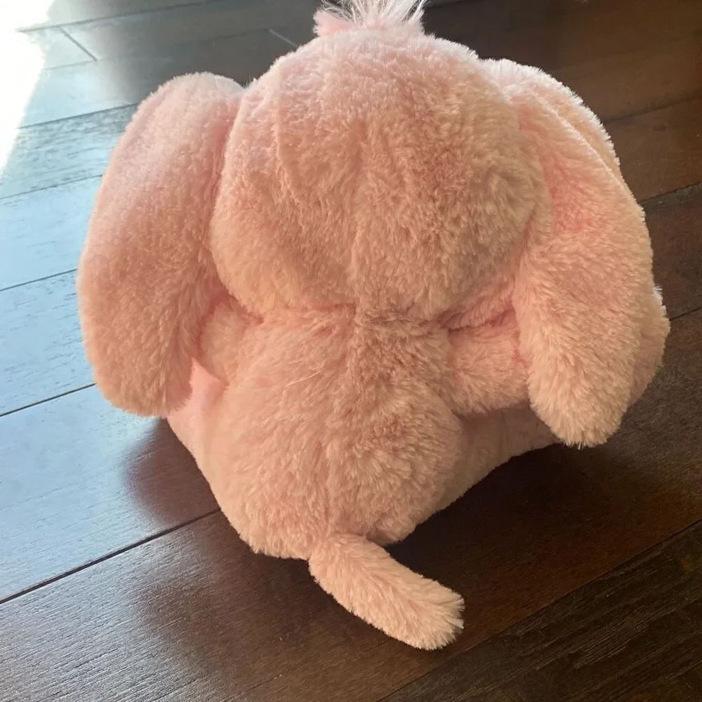 Aurora baby pink plush elephant stuffed animal 9 inches‎
